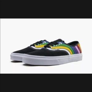 (size 12) Mens Vans “Refract Rainbow” Canvas Skate Shoes